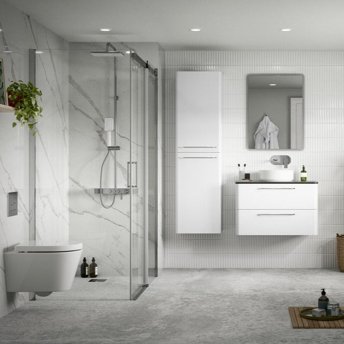 Grossi 506mm WC Unit - White Gloss