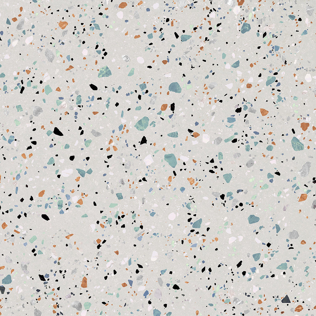 London Terrazzo White Porcelain Tile 60x60cm-Tile