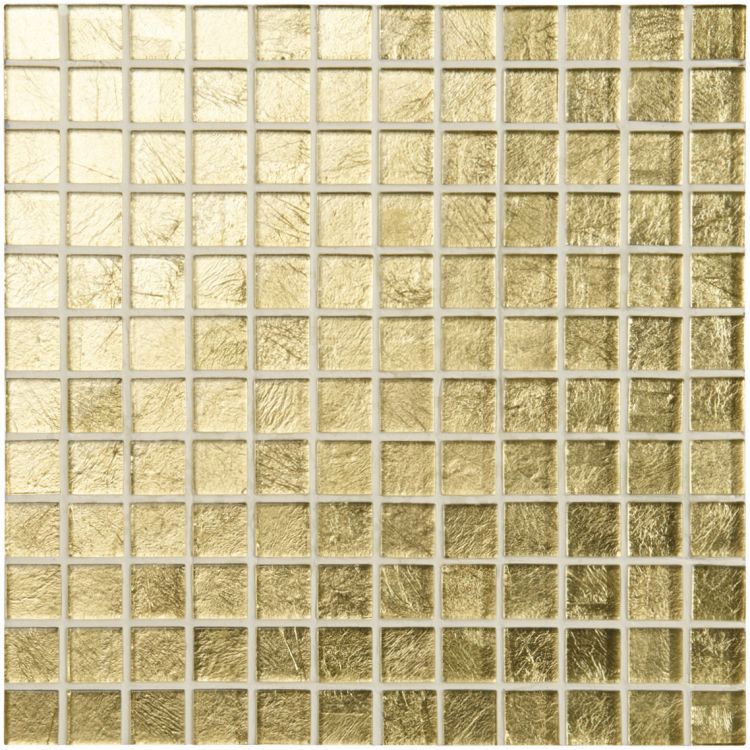 Original Style Glassworks Bullion Gold Rush Glass Mosaic 30x30cm
