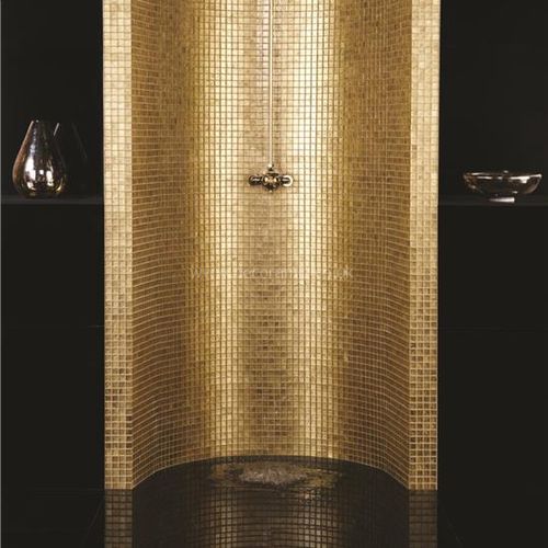 Original Style Glassworks Bullion Gold Rush Glass Mosaic 30x30cm