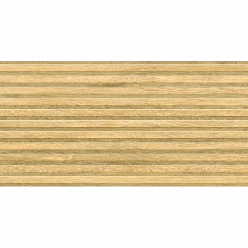 Kinabalu Light Oak Wood Effect Matt Glazed Porcelain Panel 60x120cm-Verona-P13609