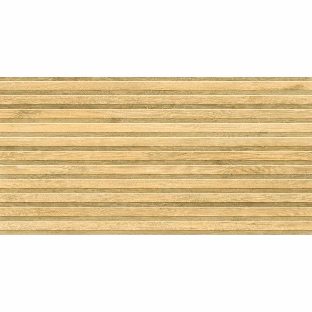 Kinabalu Light Oak Wood Effect Matt Glazed Porcelain Panel 60x120cm-Verona-P13609
