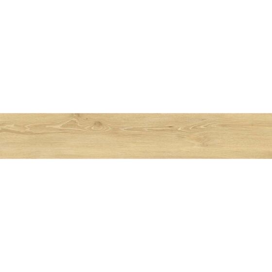 Kinabalu Light Oak Wood Effect Matt Glazed Porcelain Wall & Floor Tile 20x120cm-Verona-P13605