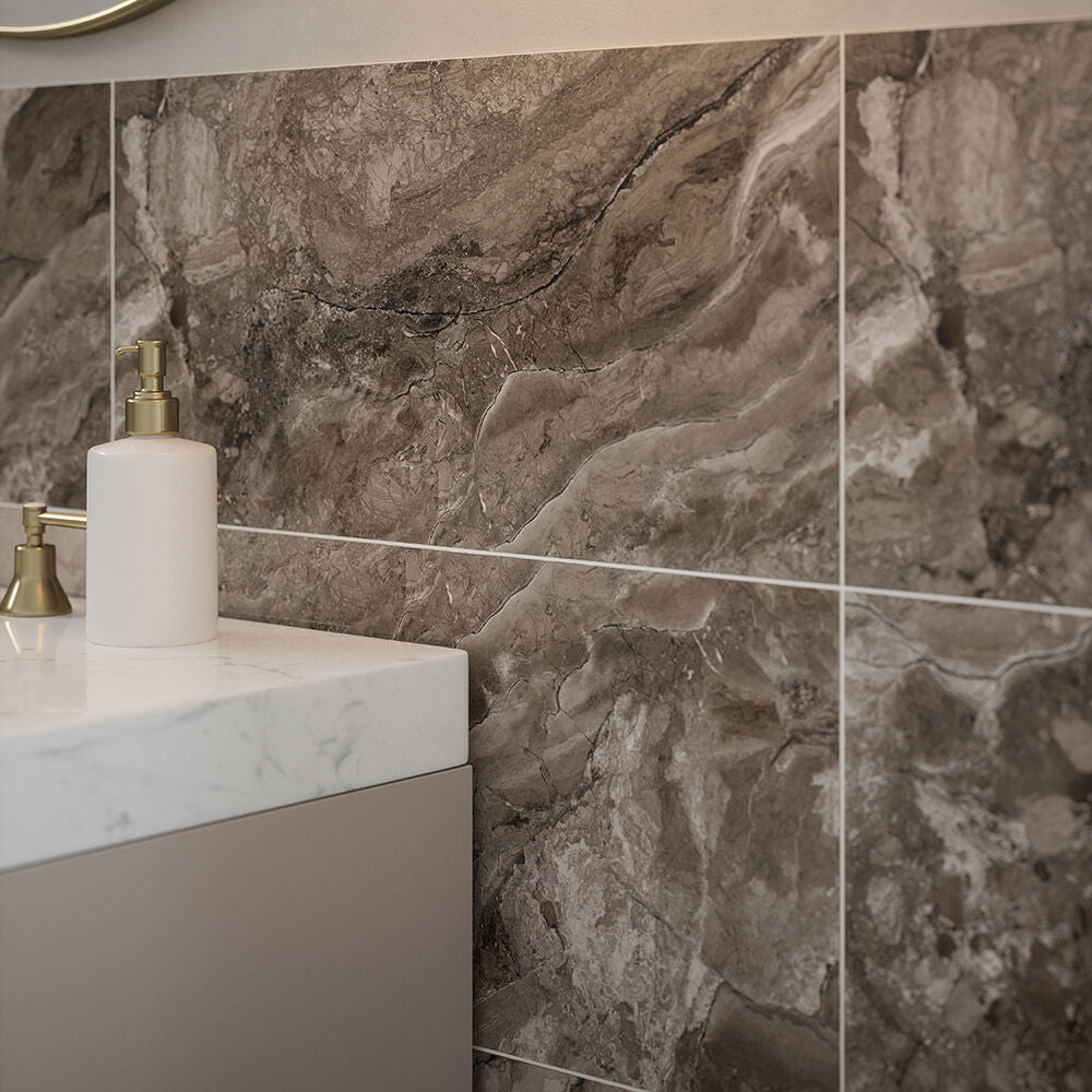 Kore Slate Grey Glazed Porcelain Wall & Floor Tile 30x60cm-Verona-P12690