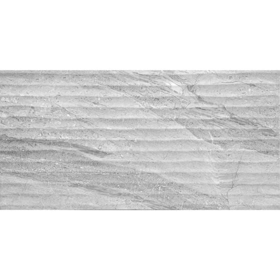 Laurent Grey Decor Matt Ceramic Marble Effect Tile 30x60cm-Verona-P12994