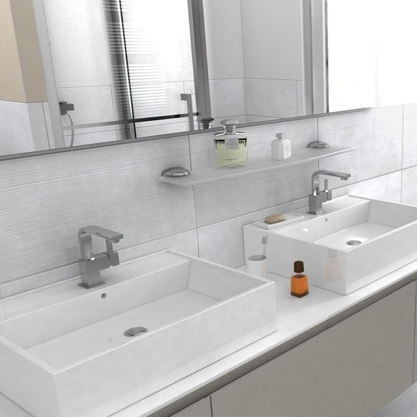 Loft White Waves Decor Porcelain Tile 30x60cm-Verona-P11041