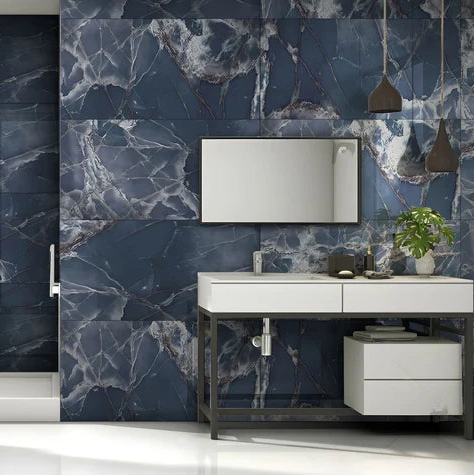 Lucenta Ocean Teal High Gloss Porcelain Tile 60x120cm