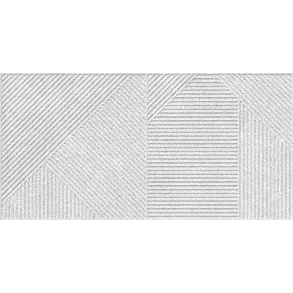 Lyric Grey Stone Effect Decor Wall Tile 30x60cm