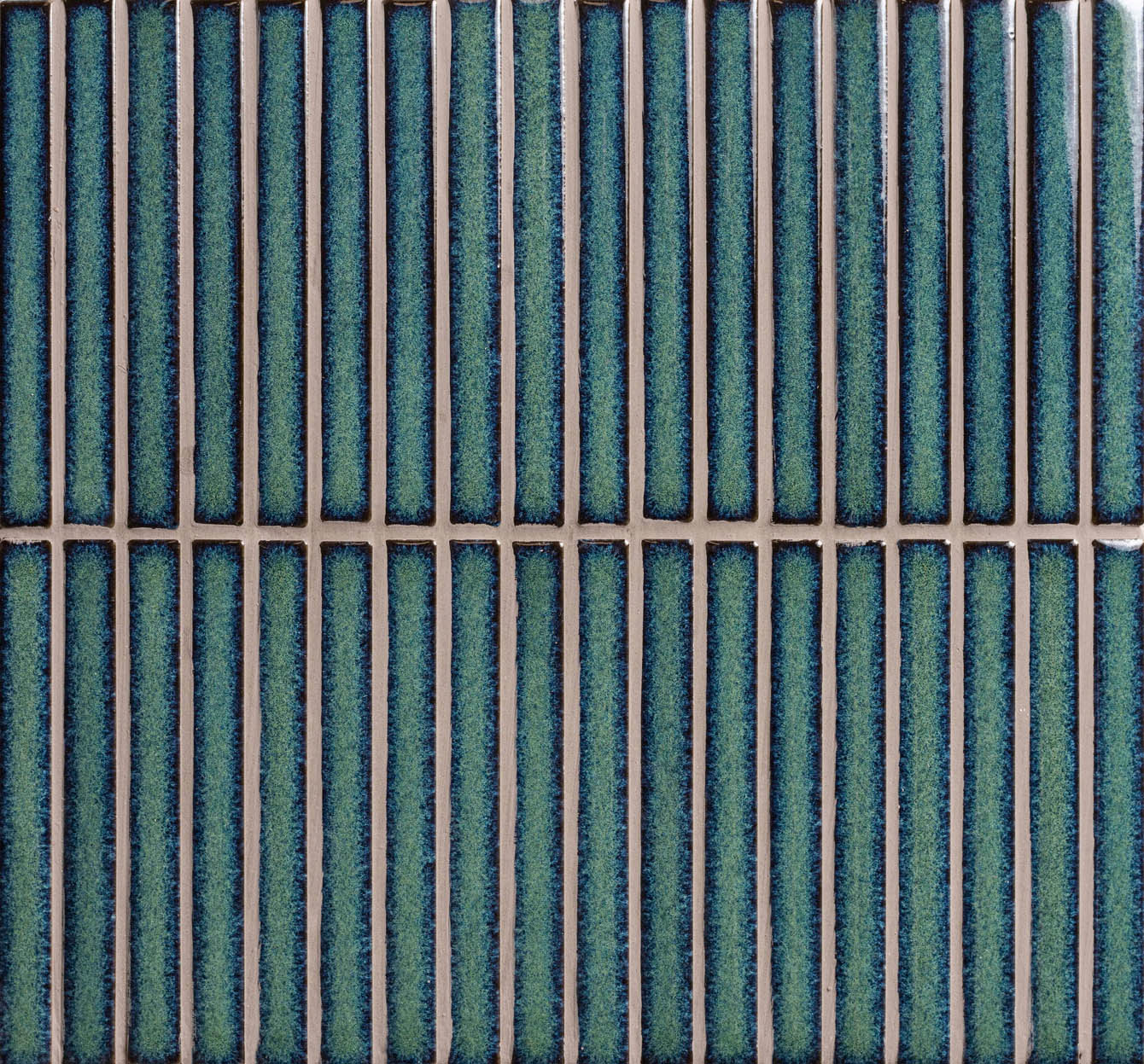 Matchstick Forest Dark Green Kit Kat Mosaic Wall Tile 30x31cm