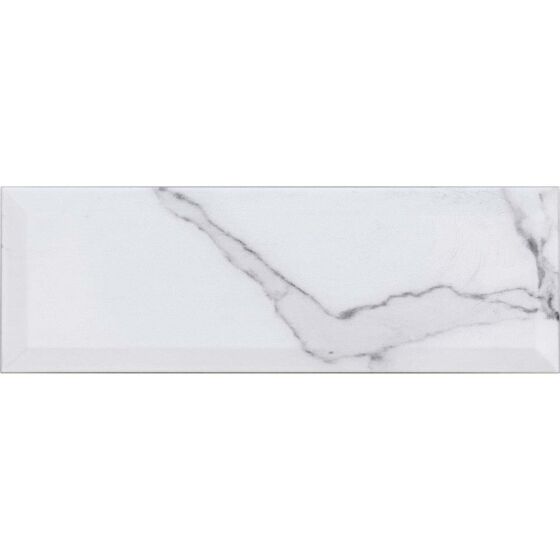 Metro Calacatta Marble Effect Wall Tile 10x30cm-Verona-P11544