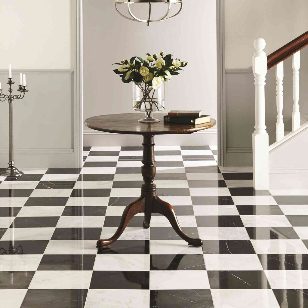 Original Style Earthworks Nero Polished Marble Tile 30x30cm