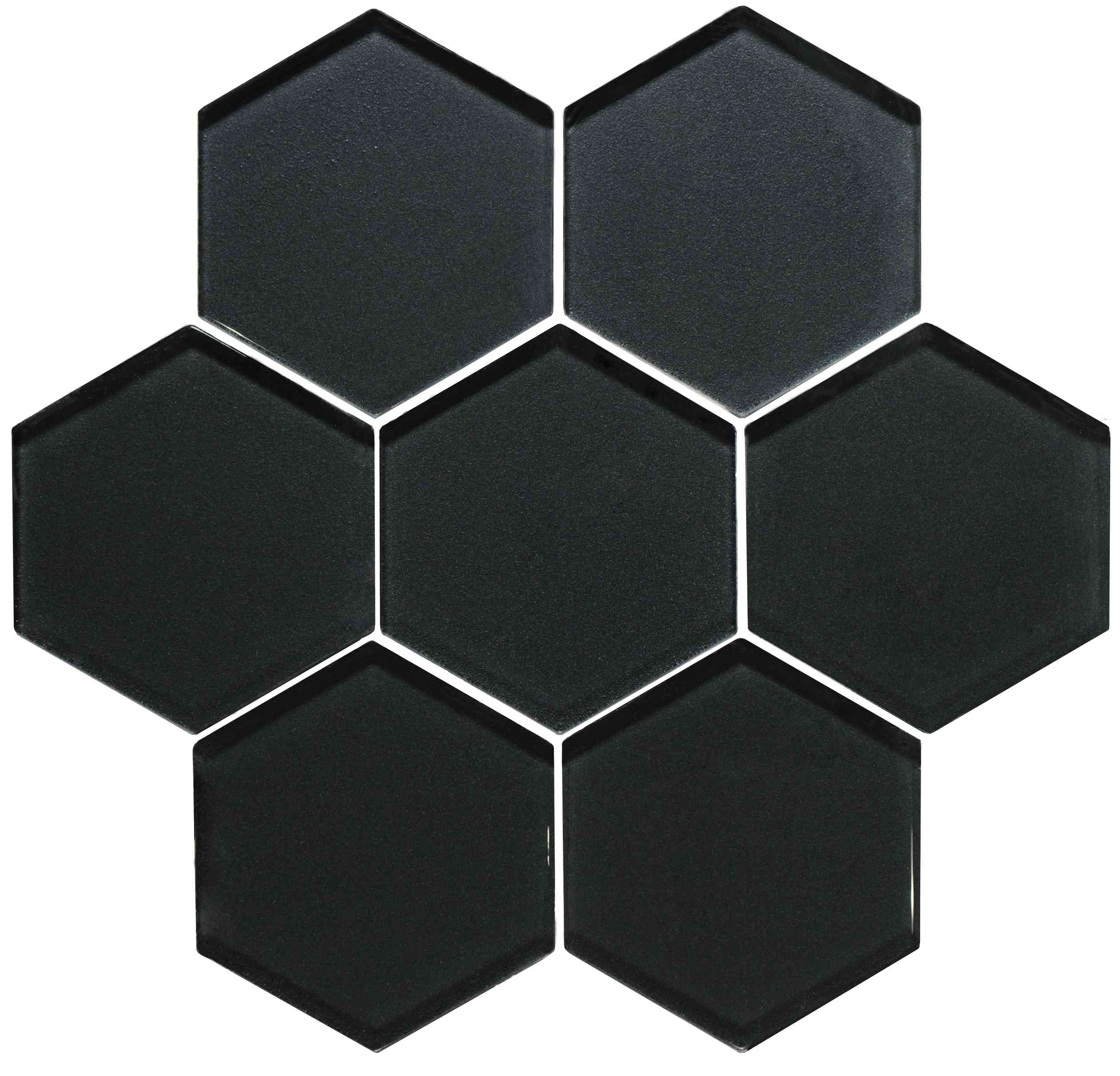 Original Style Glassworks Hera Metallic Hexagon Mosaic Tile 30x30cm
