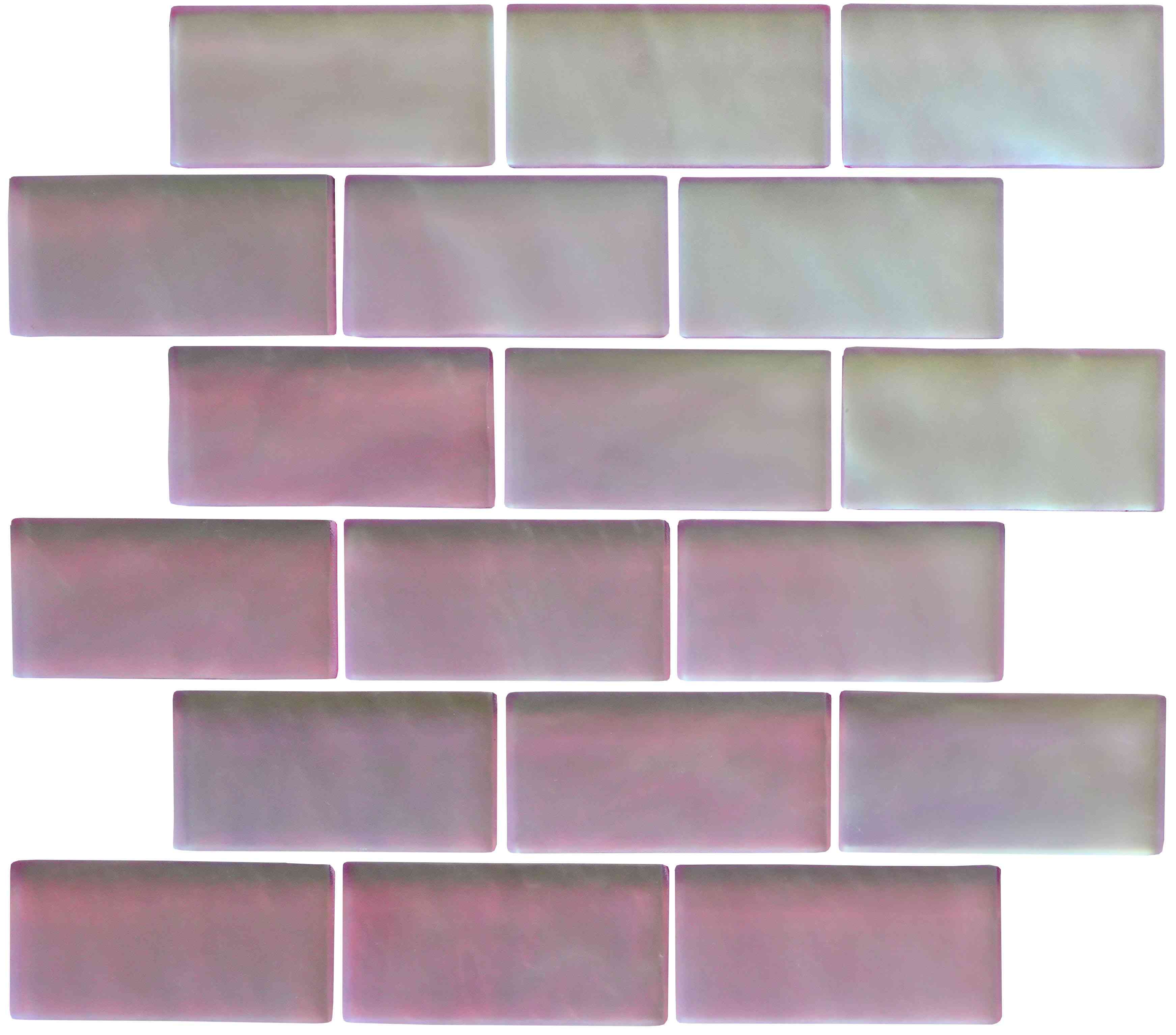 Original Style Glassworks Pink Frost Mosaic Radiance Tile 30x30cm