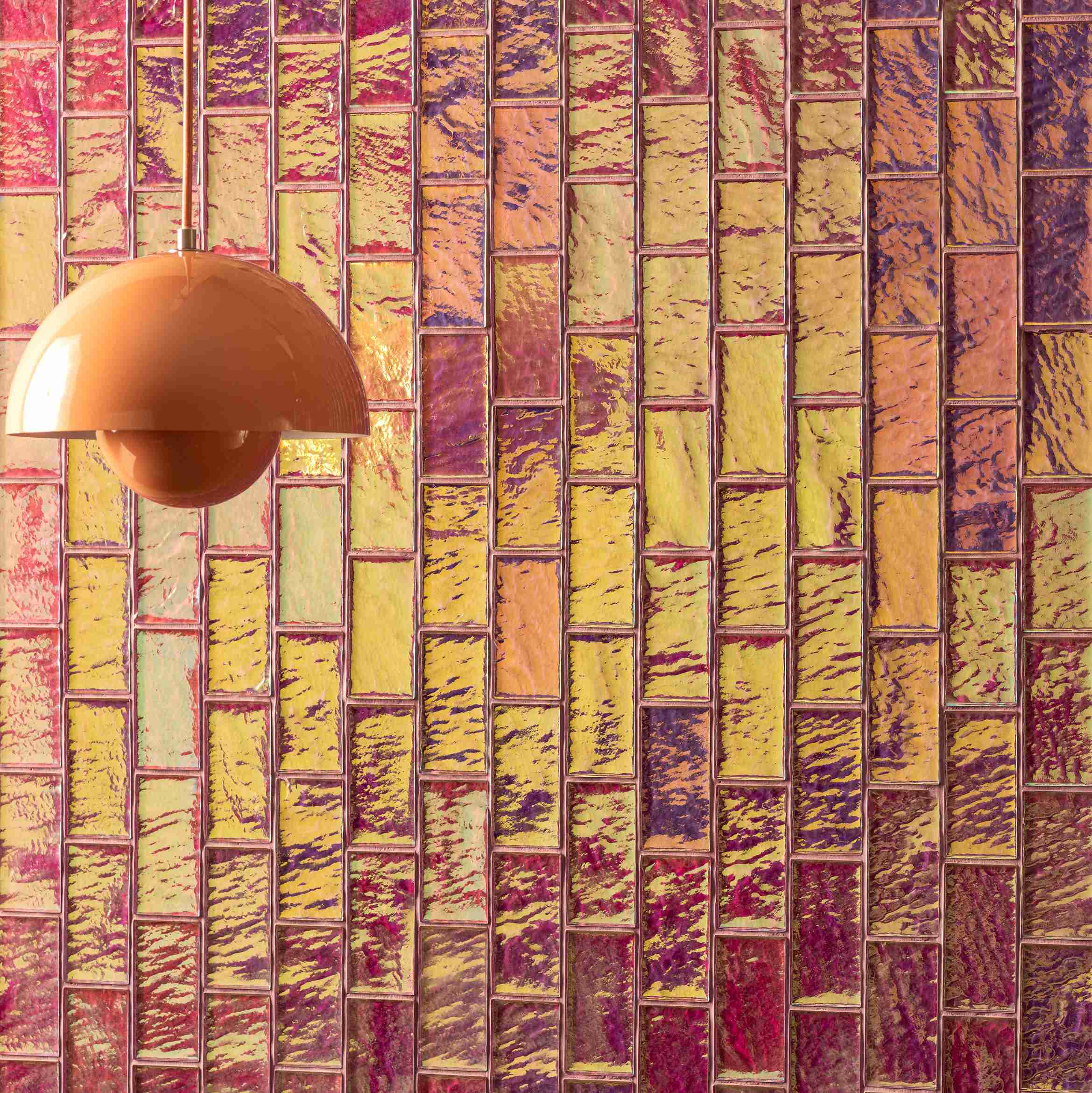 Original Style Glassworks Pink Gloss Mosaic Radiance Tile 30x30cm