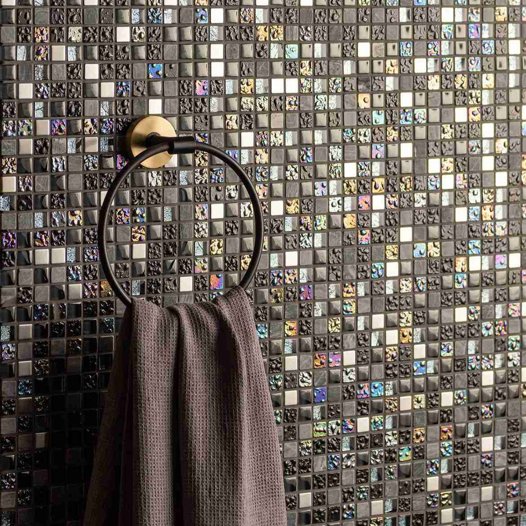 Original Style Mosaics Carinthia Earth And Fire Mixed Mosaic Tile 30x30cm