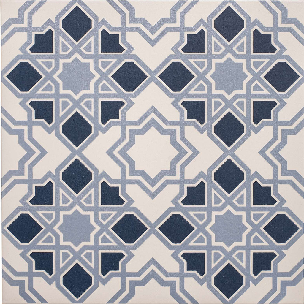 Original Style Odyssey Grande Bolero Light/Dark Blue on Chalk Tile 30x30cm
