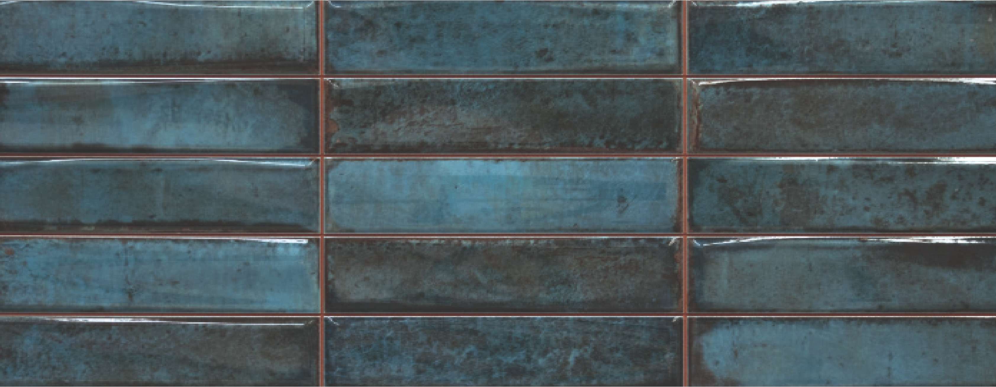 Original Style Tileworks Montblanc Blue Stack Tile 20x60cm