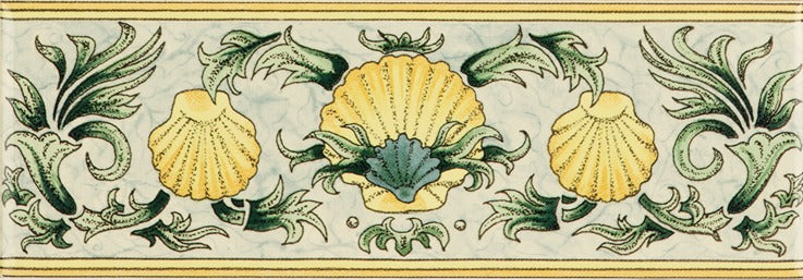 Original Style Artworks Scallop Shell Classical Border on County White