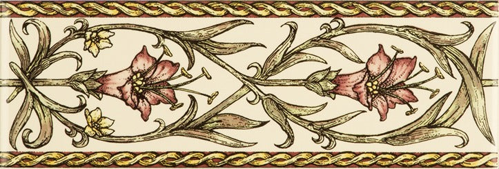 Original Style Artworks Trumpet Gentian Classical Border on County White