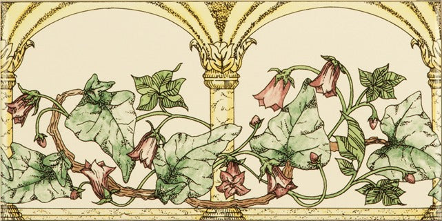Original Style Artworks Arch and Ivy Classical Border on County White