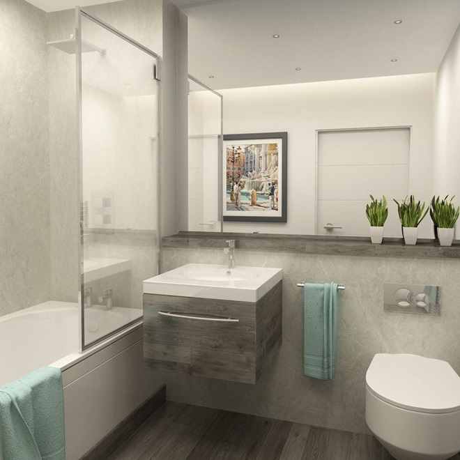 Perform Panel White Bonito 1200x2400mm Bathroom Wall Panels