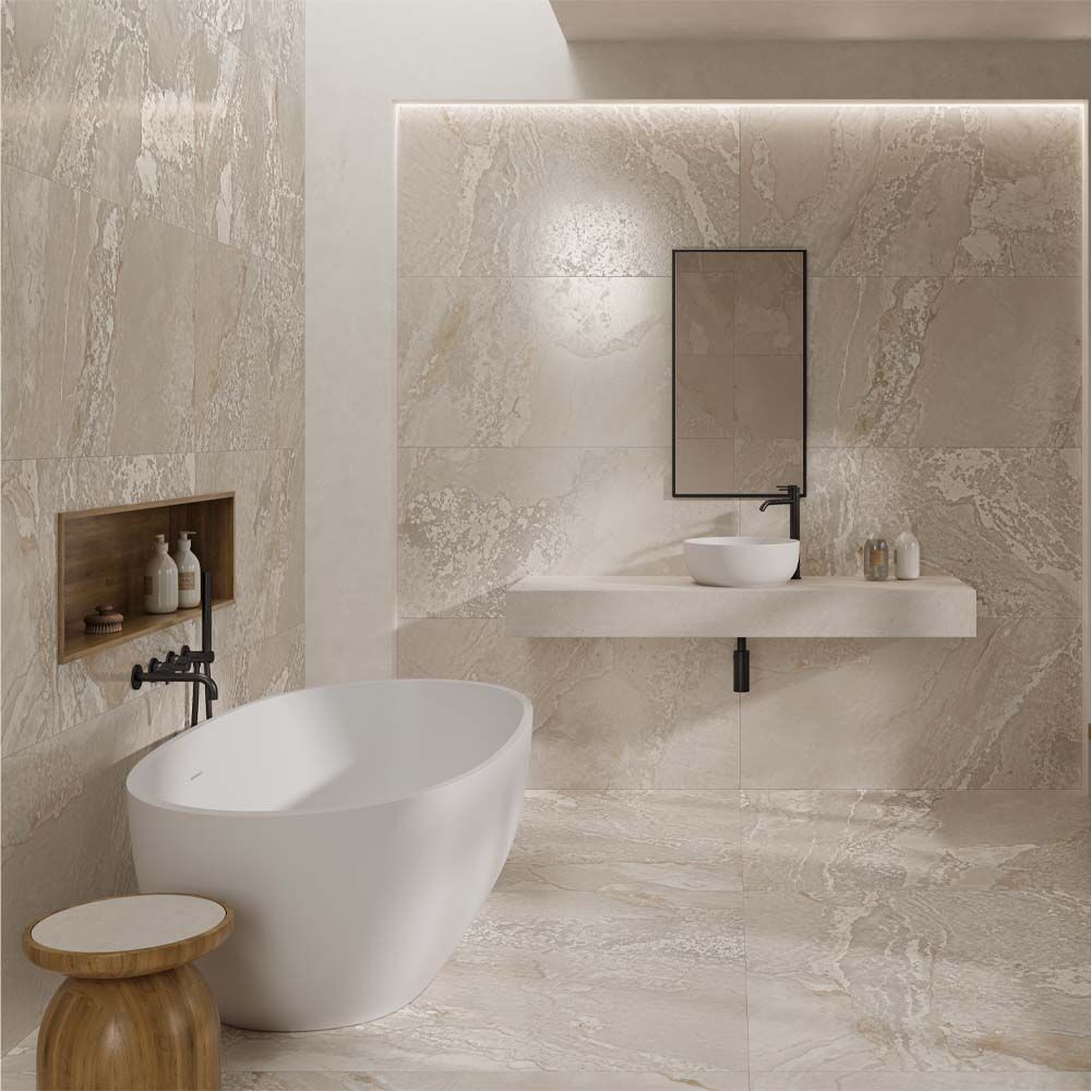 Planet Cream Glazed Polished Porcelain 1198x598mm-Verona-P14858