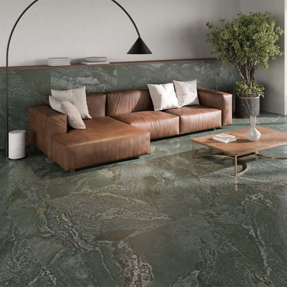 Planet Green Glazed Polished Porcelain 1198x598mm-Verona-P14854