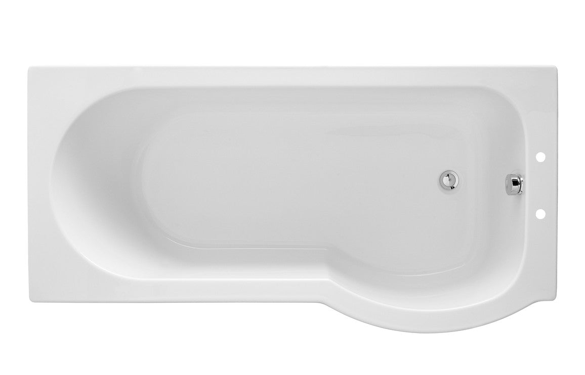 Talybont P-Shape 1675x750-850x515mm 0TH Shower Bath (RH)