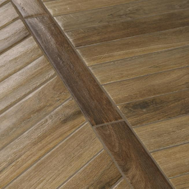 Rondine Vintage Brune Wood Effect Tile 7.5x45cm