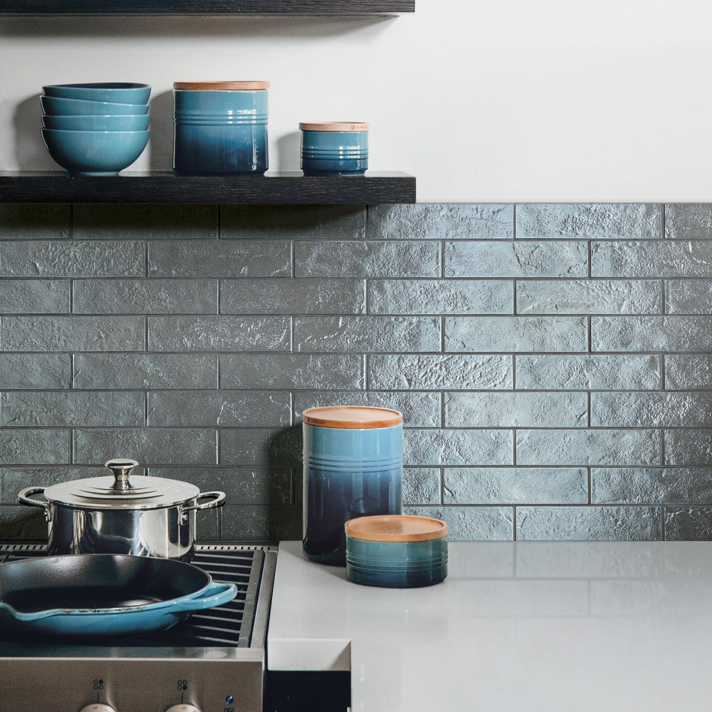 Skyline Bronze Glass Effect Wall Tile 6x25cm