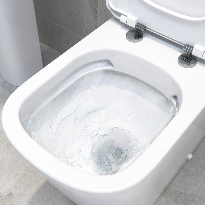Tilly Rimless Close Coupled Comfort Height WC & Soft Close Seat