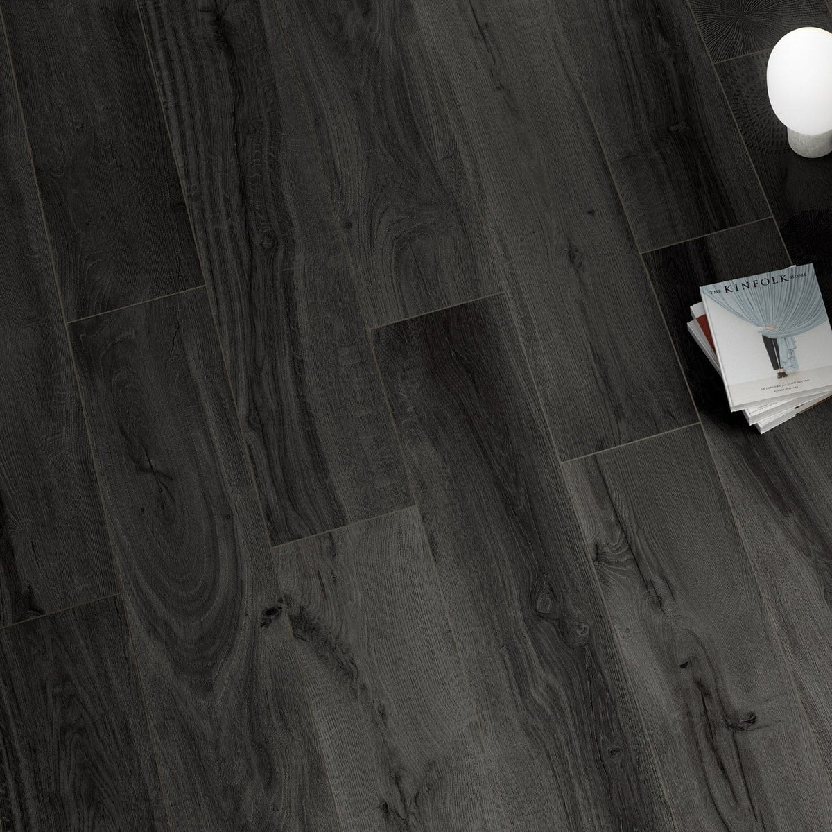 Tavola Dark Wood Effect Porcelain Floor Tile 24x120cm
