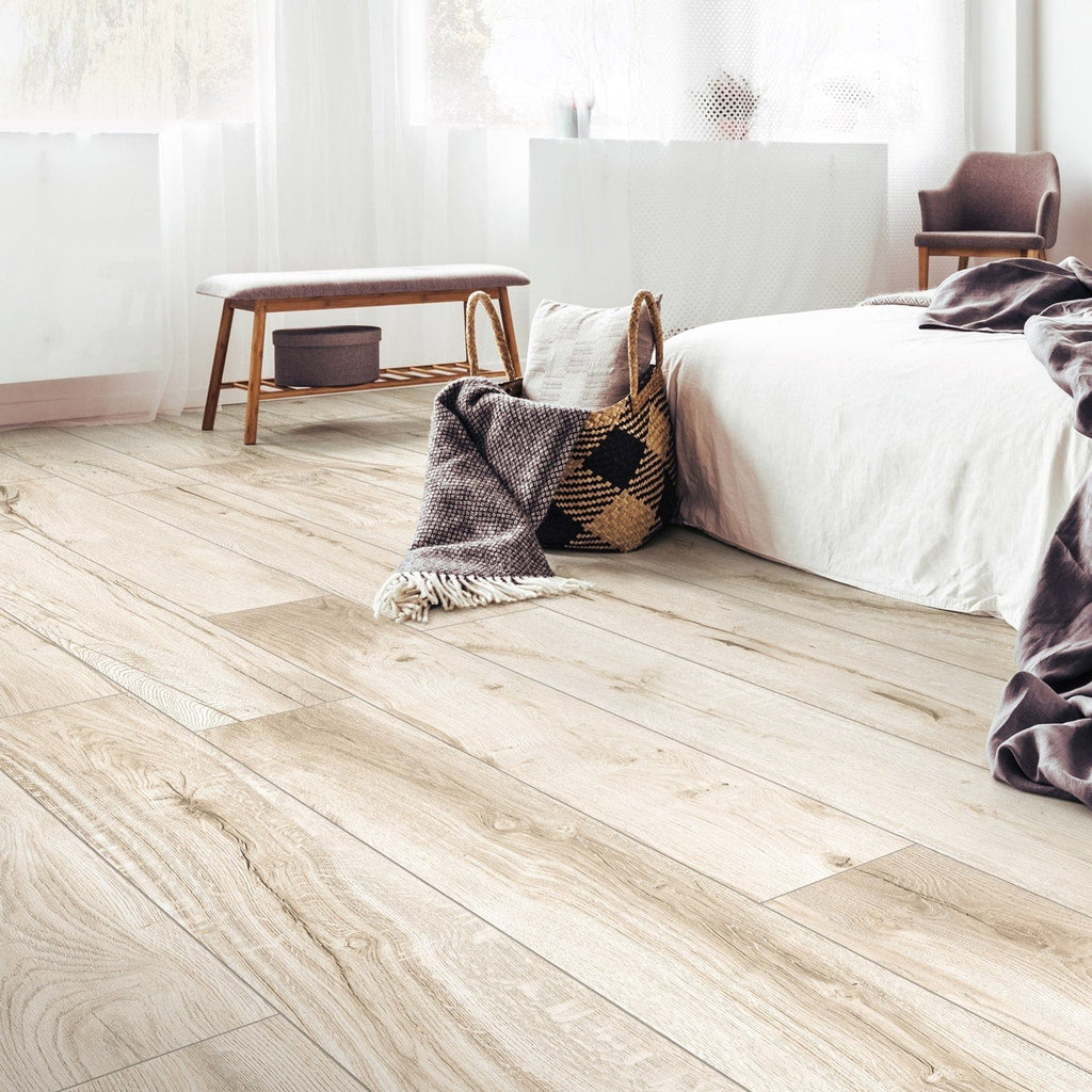 Tavola Ivory Wood Effect Porcelain Floor Tile 24x120cm
