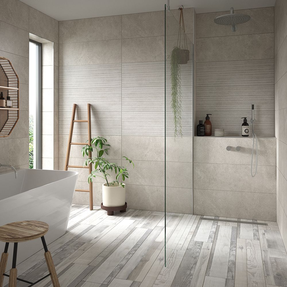 Darwin Grey Wood Effect Porcelain Tile 20x114cm