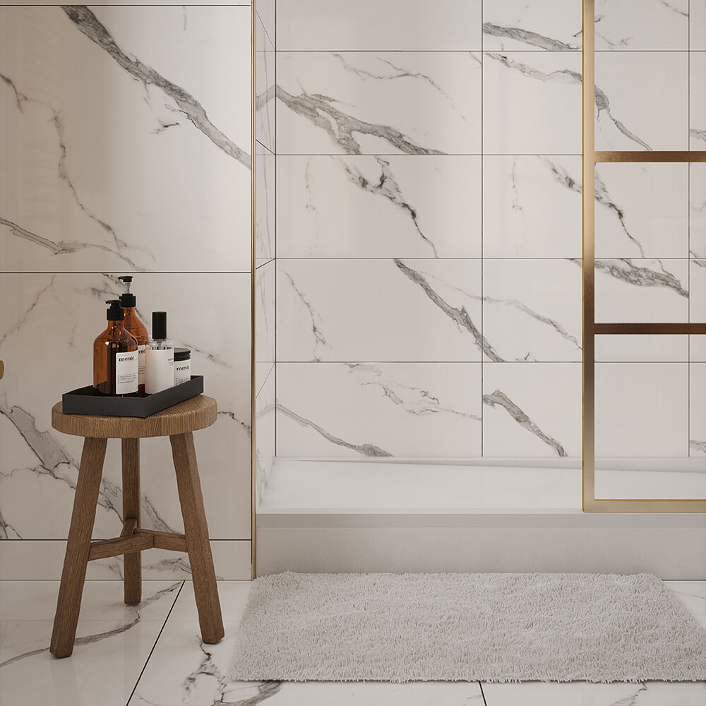 Verona Hera Marble Glazed Porcelain Wall & Floor Tile 60x60cm