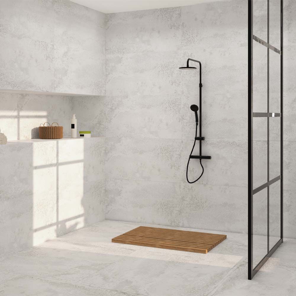 Iron White Lappato Glazed Porcelain Wall & Floor 600x1200mm