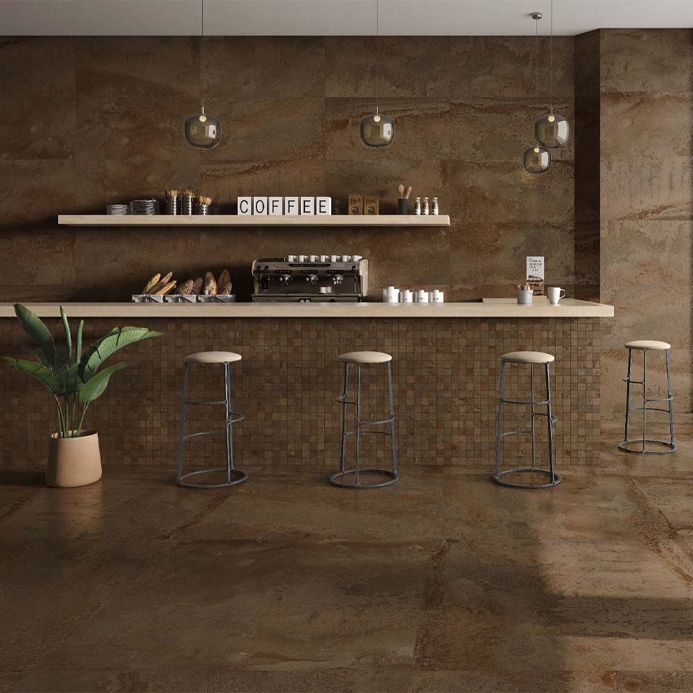 Iron Copper Lappato Glazed Porcelain Wall & Floor 600x1200mm