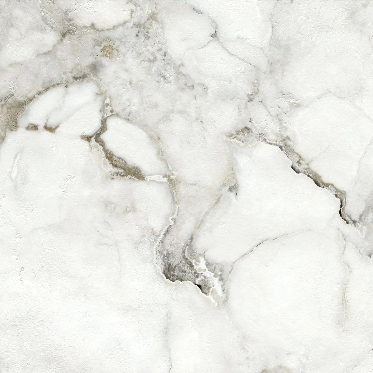Vintage White Lappato Marble Effect Floor Tile 100x100cm