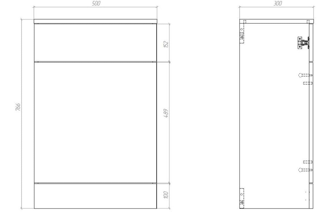 Vallia Basin Unit & WC Unit Pack 1060mm - White Gloss