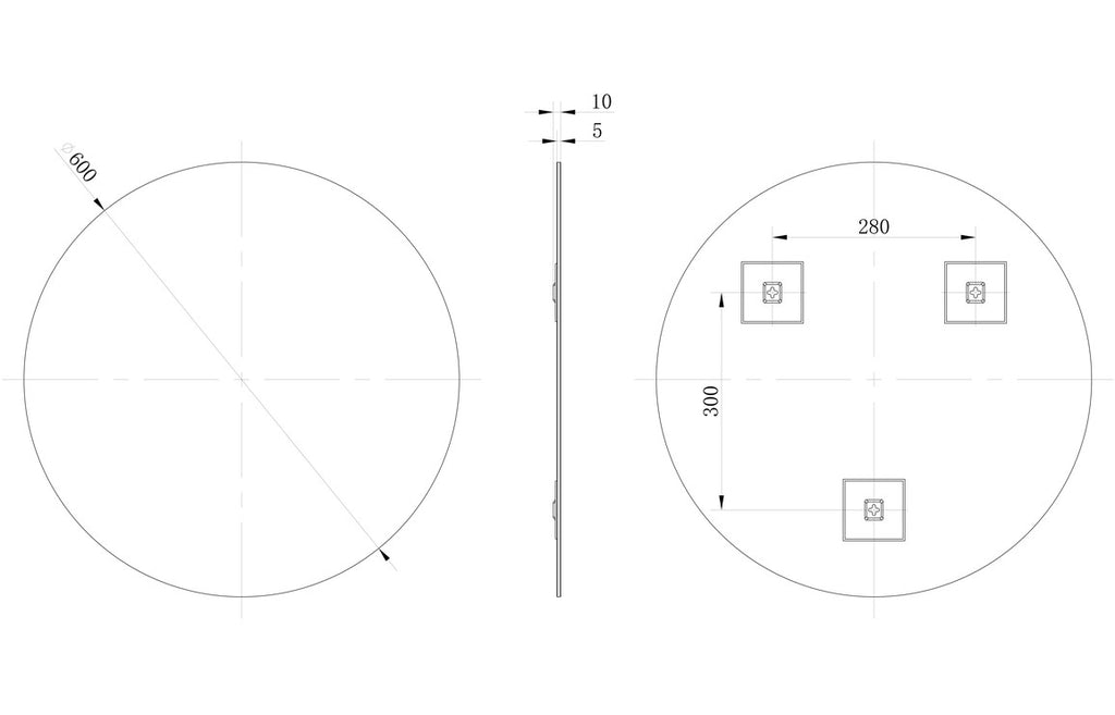 Adeline Round Mirror-Mirrors-DIMR0016-