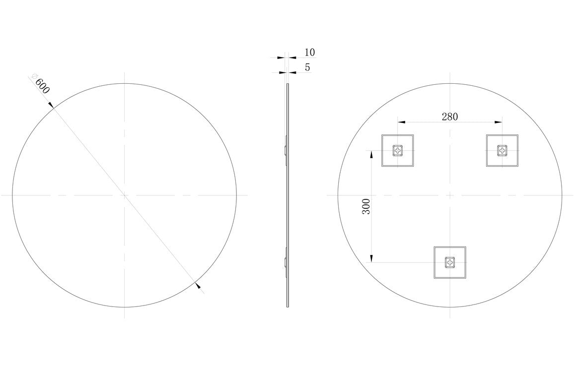Adeline Round Mirror-Mirrors-DIMR0016-