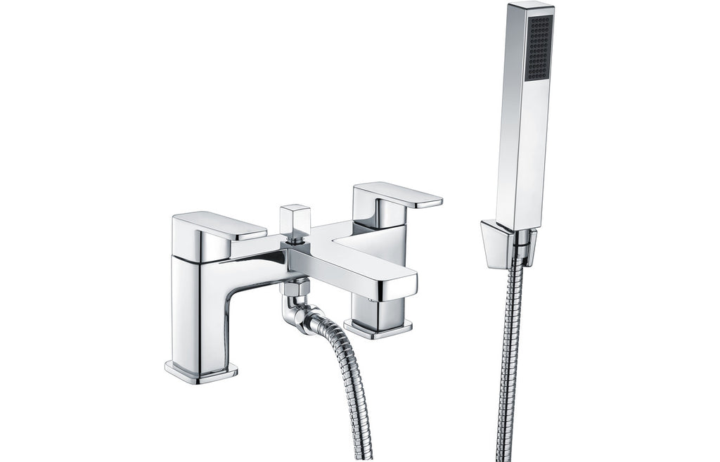 Adrio Bath/Shower Mixer & Bracket - Chrome-Bath Taps-DITB2256-