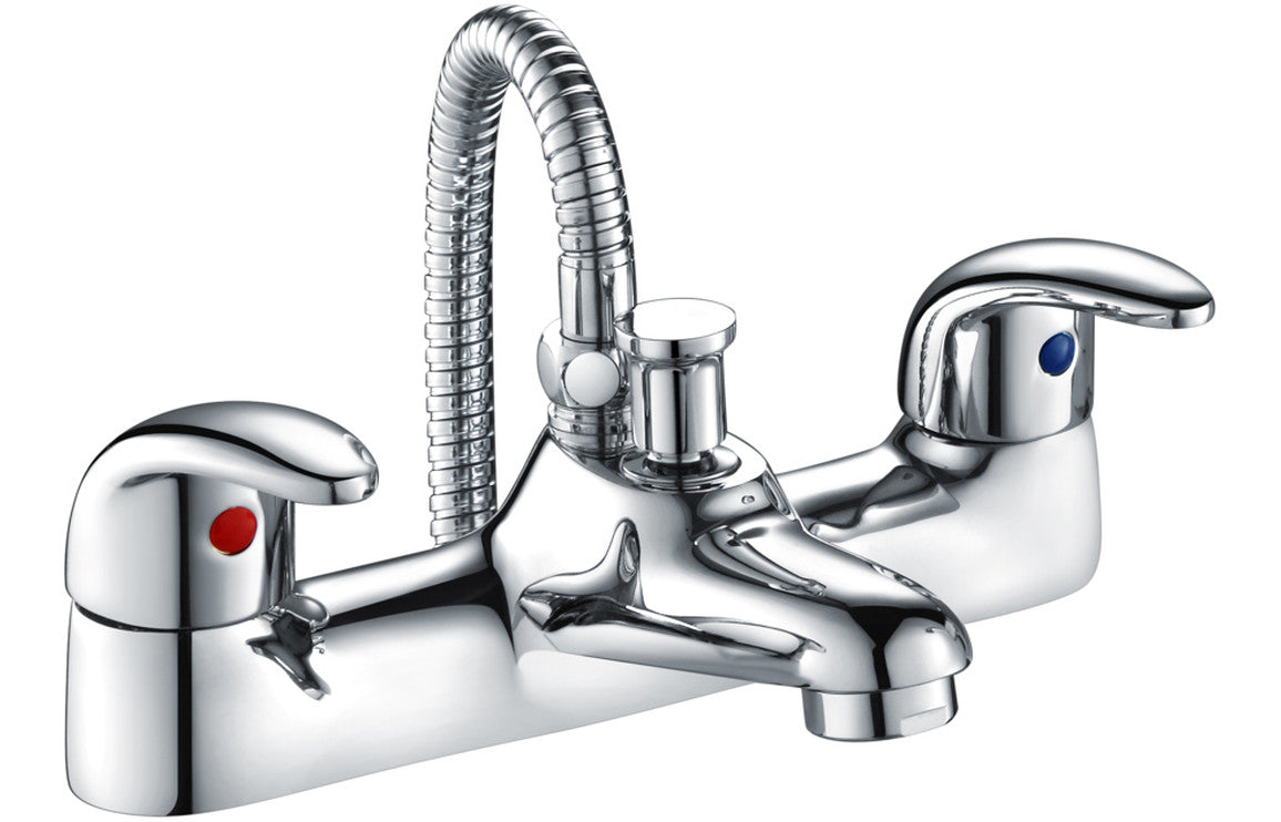 Airo Low Pressure Bath/Shower Mixer - Chrome-Bath Taps-CAPTA142-