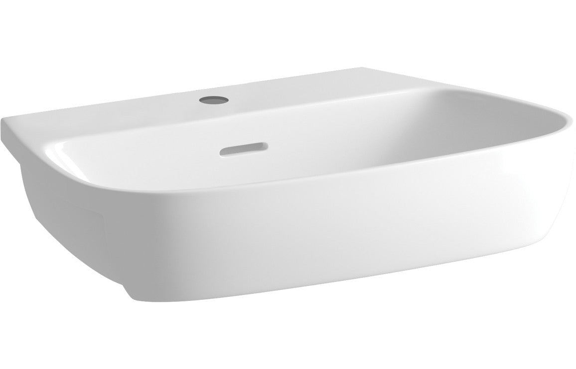 Amber 495x415mm 1TH Semi Recessed Basin-Basins-DIPBP1322-
