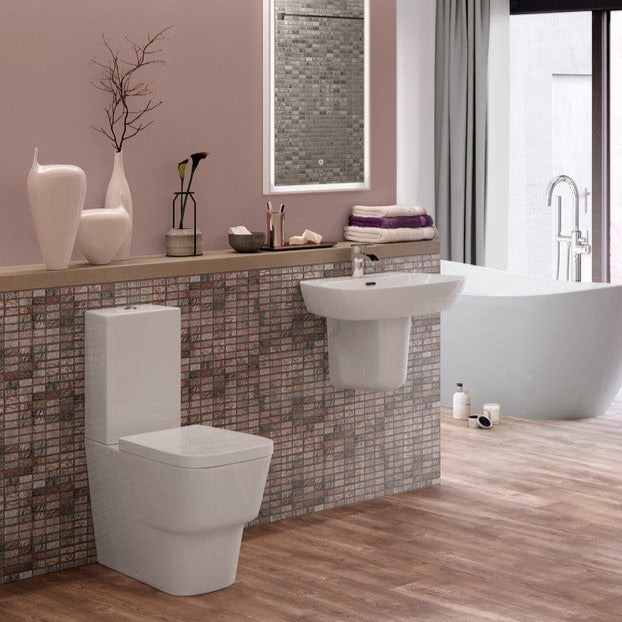 Amber 605x410mm 1TH Semi Recessed Basin-Basins-DIPBP1032-