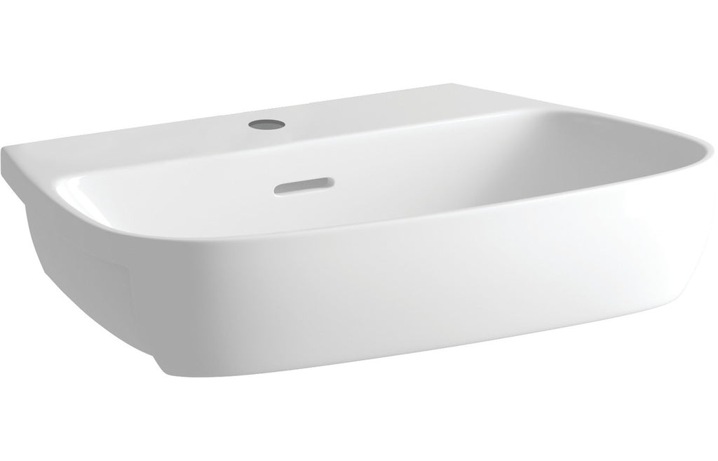 Amber 605x410mm 1TH Semi Recessed Basin-Basins-DIPBP1032-