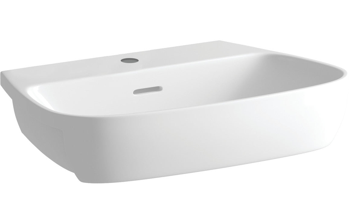 Amber 605x410mm 1TH Semi Recessed Basin-Basins-DIPBP1032-
