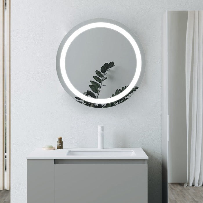 Anastasia Round Front-Lit LED Mirror-Mirrors-DIMR0020-
