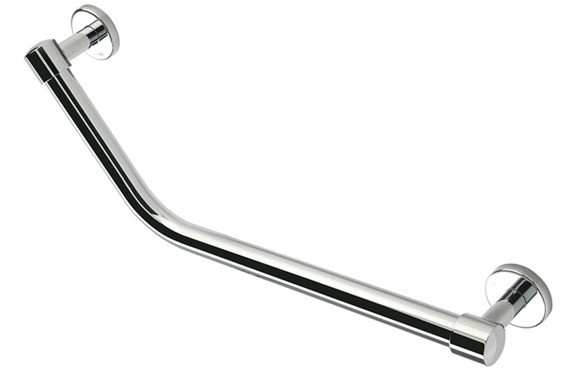 Angled 47cm Grab Rail - Chrome-Enclosure Accessories-DIAC0148-