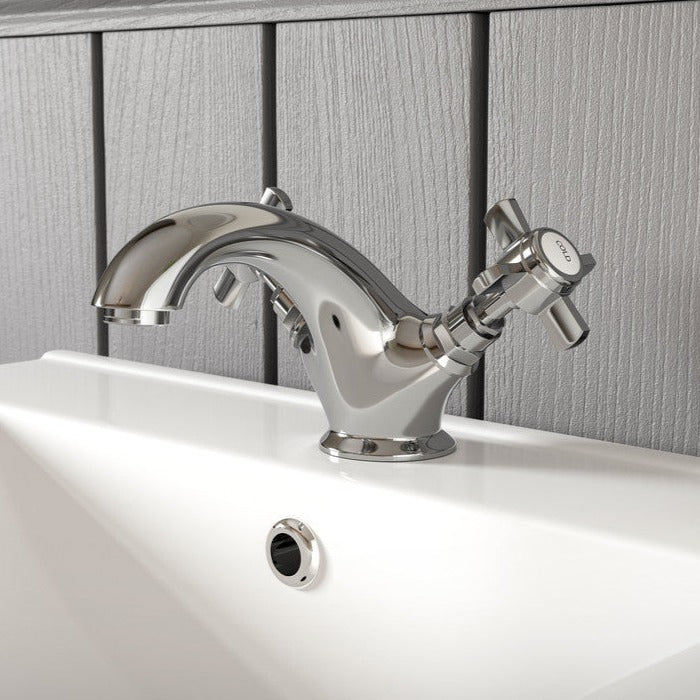 Avana Basin Mixer & Waste - Chrome-Basin Taps-CAPTA4107-